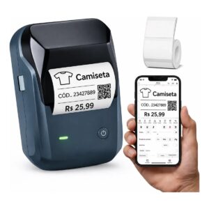 Impressora de Etiquetas Rotuladora Niimbot B1 Bluetooth com 1 Rolo